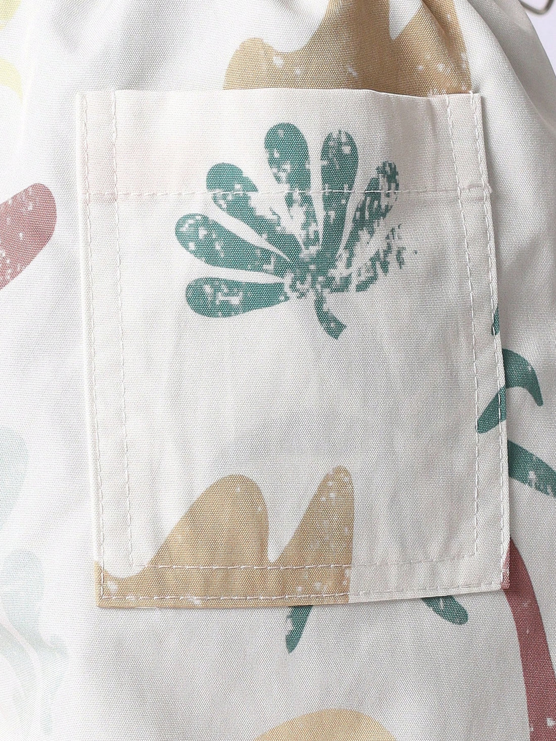 Retro Summer Beach Print Swimming Trunks Kids Pool Shorts