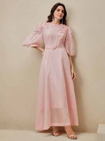Pink elegant dress
