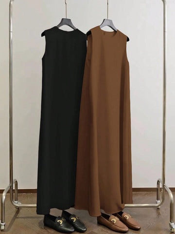 Flowy sleeveless dresses