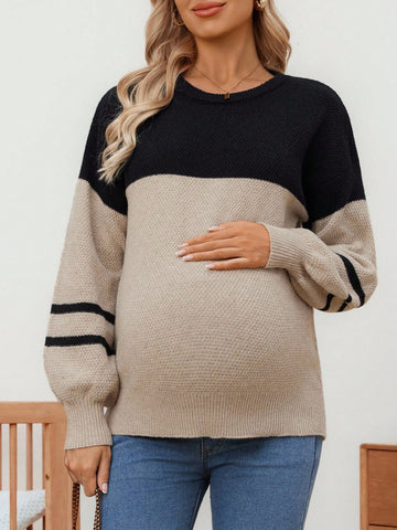 Maternity Color block Sweater