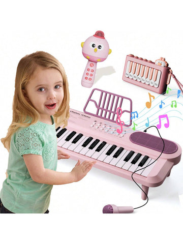 Kids Pink Piano Toy For Girls