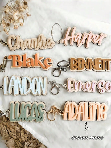 1pc Customized Acrylic Name Keychain