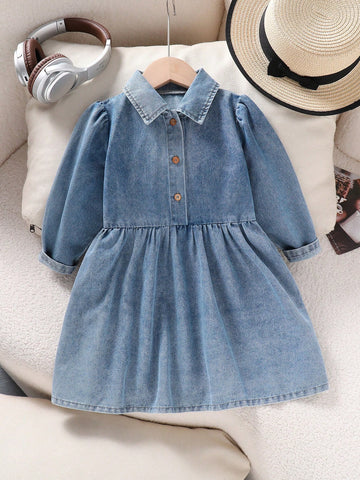Denim dress kids