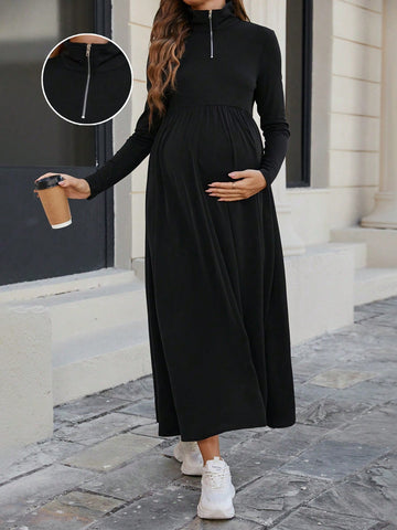 Maternity Zip Dress
