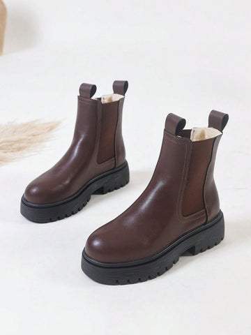 Brown Lined Boots